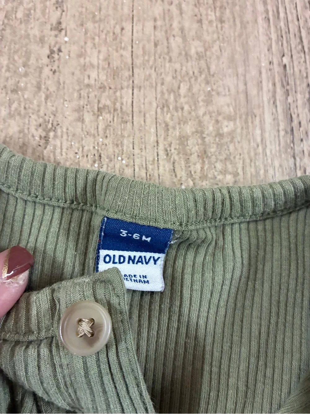 Old Navy & Garanimals Baby Boy Romper Bundle 3-6M Alligator Ribbed Henley #1346